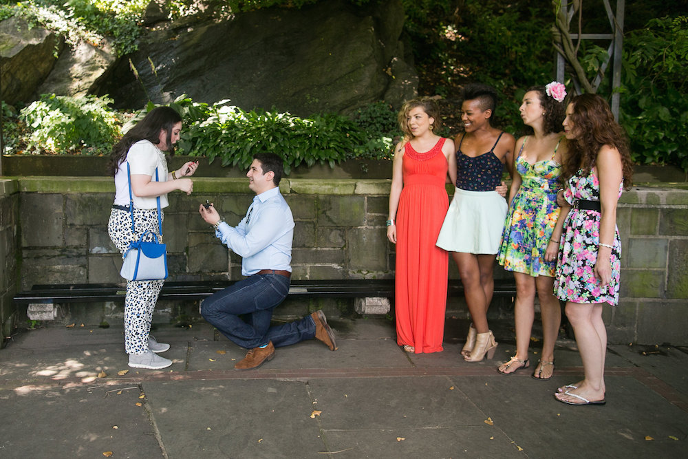 Conservatory Gardens Mexican multicultural marriage proposal from The Heart Bandits & Petronella Photography