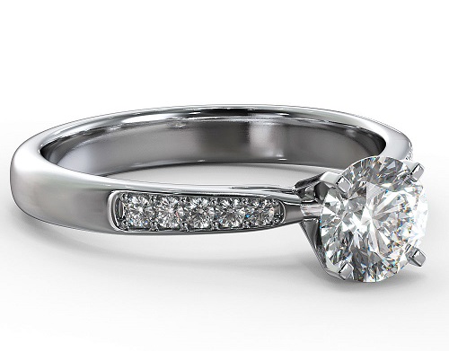 pave engagement ring